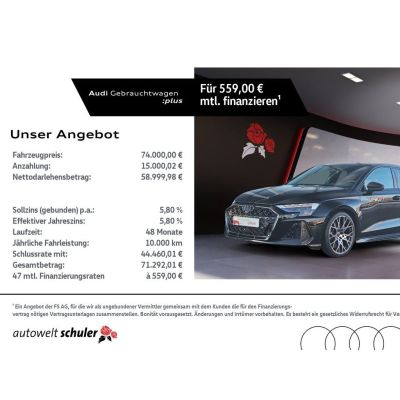 Audi RS 3 Limousine 2.5 TFSI quattro SONOS Matrix-LED