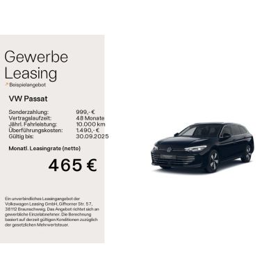Volkswagen Passat Business 1,5 l eHybrid 150 PS DSG Navi/Kl