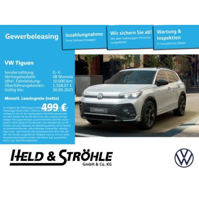 Volkswagen Tiguan R-Line 1,5 DSG IQ-Light  AHK WR BLK SHZ