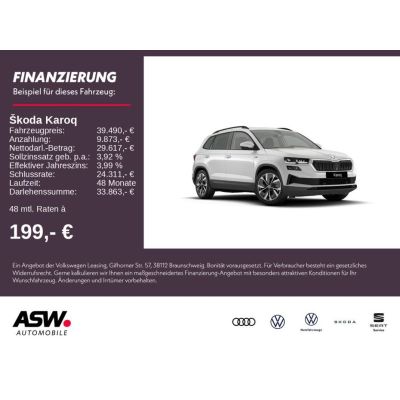Skoda Karoq Tour 1,5 TSI 150PS DSG 18" ACC SHZ PDC AHK