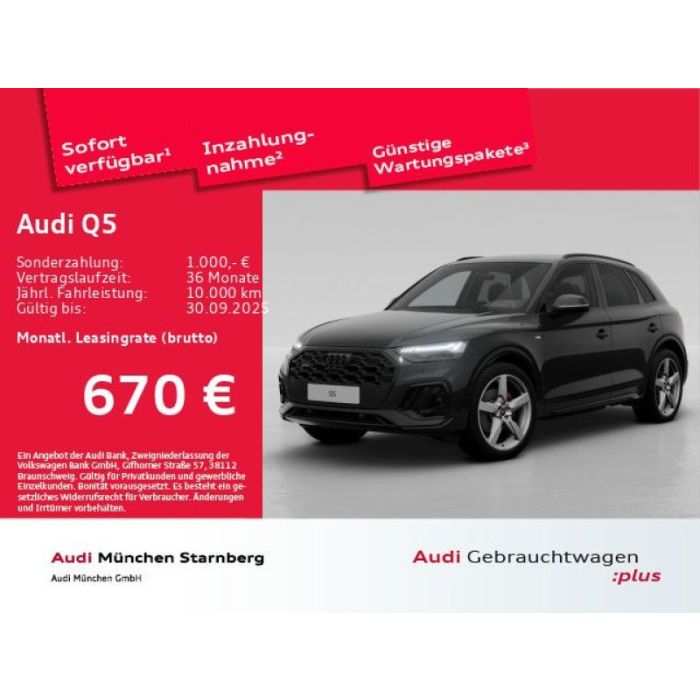 Audi Q5 45 TFSI qu. S line S tronic Leder AAS BandO 21"
