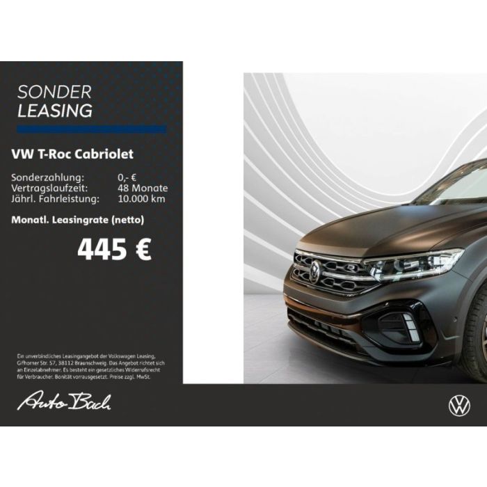 Volkswagen T-Roc Cabriolet R-Line Edition Black 1.5 l TSI O