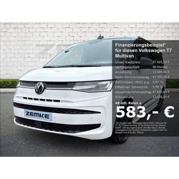 Volkswagen T7 Multivan 2.0 TDI DSG Edition lang AHK-klappba
