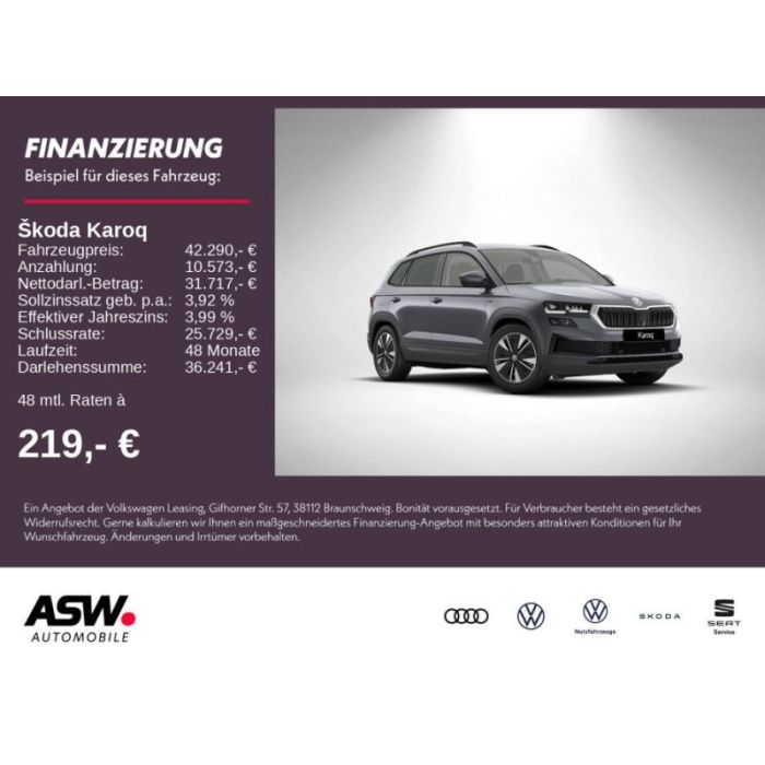 Skoda Karoq Tour 2,0 TDI 150PS DSG ACC NAVI SHZ AHK