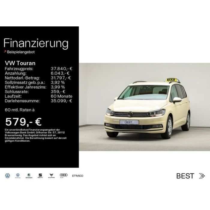 Volkswagen Touran Taxi 2,0 l TDI DSG Klima/PDC/7-Sitzer