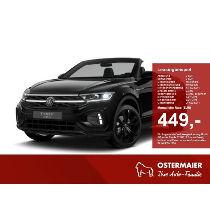 Volkswagen T-Roc Cabriolet R-Line 1.5TSI 150PS DSG ACC,IQ.L