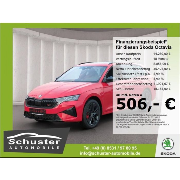 Skoda Octavia Combi RS TSI*265PS AHK Head-Up Panodach