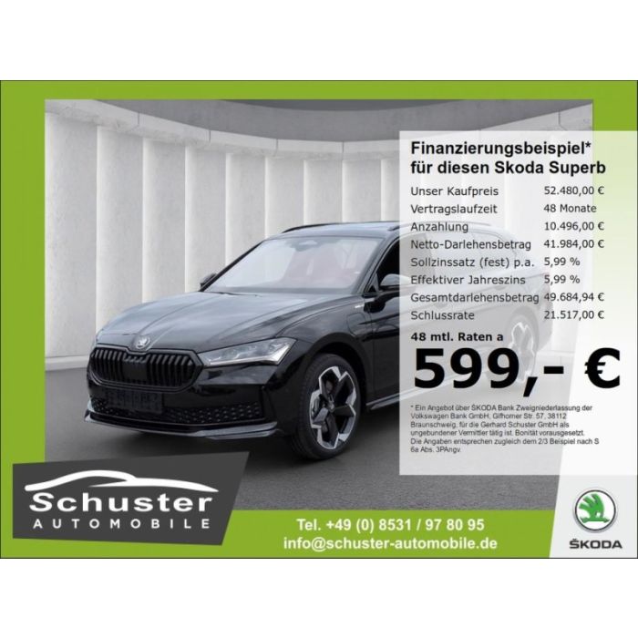 Skoda Superb Combi SPORTLINE iV Hyb*AHK Panodach 360°K