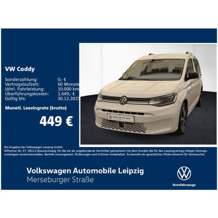 Volkswagen Caddy GOAL 5-Sitzer 1.5 l 85 kW eHybrid DSG*LED