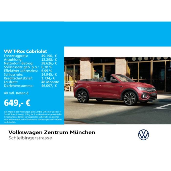 Volkswagen T-Roc Cabriolet R-Line 1.5 TSI Navi-Leder-AHK-19