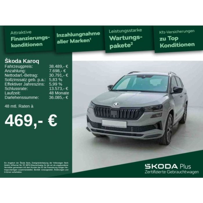 Skoda Karoq Sportline 2,0 TSI 4x4*Matrix*Kessy*PDC