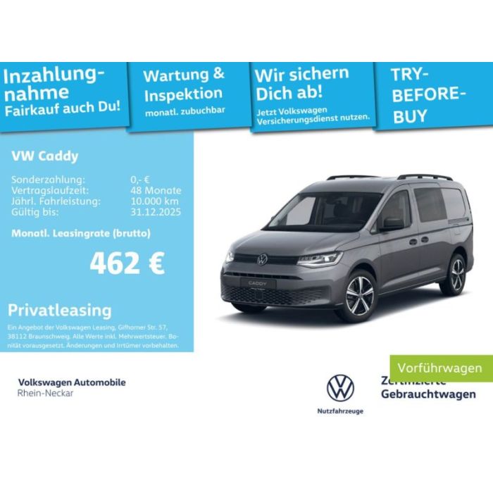 Volkswagen Caddy 1.5 TSI Flexible Maxi AHK Klima Radio uvm