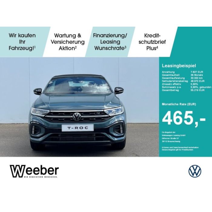 Volkswagen T-Roc Cabriolet 1.5 l TSI DSG R-Line AHK Navi