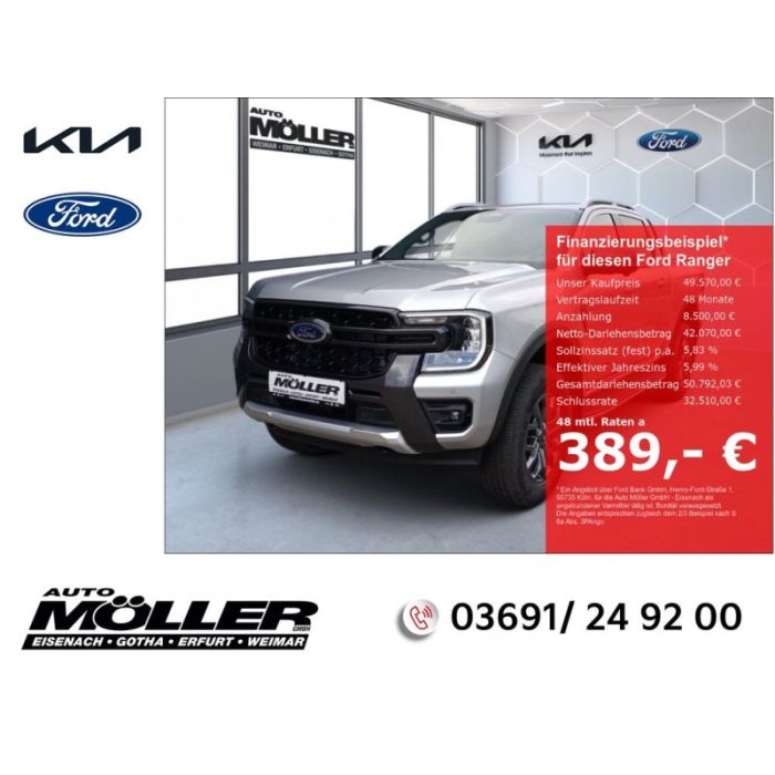 Ford Ranger 2.0  A10 AWD DoKa Wildtrak AHK elektr.Rol