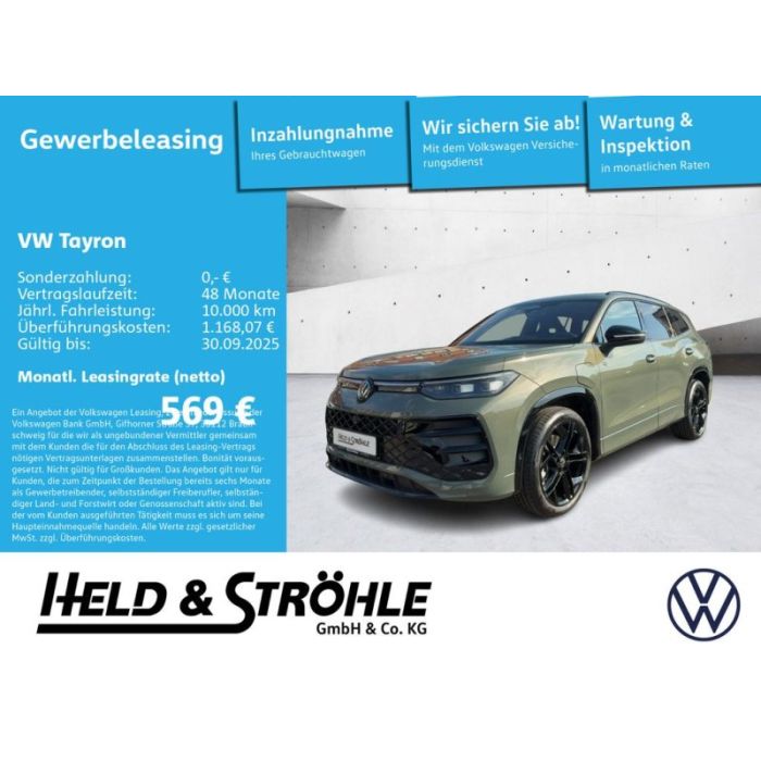 Volkswagen Tayron R-Line 1,5l AHK WKR BLK IQ-Drive IQ-Light