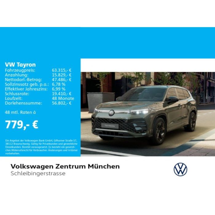 Volkswagen Tayron R-Line 2.0 TSI 4M Family-Navi-Pano-LM