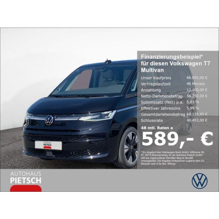 Volkswagen T7 Multivan LR 2.0 TDI Style AHK ACC Pano Matrix