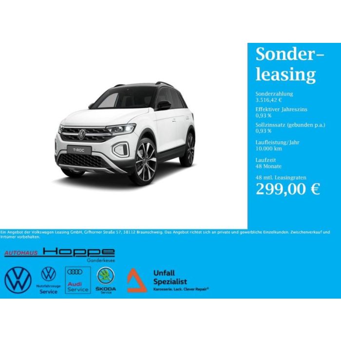 Volkswagen T-Roc Style 2.0 l TDI DSG+AHK+RFK+BLACKSTYLE